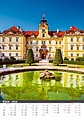 Naše hrady a zámky 2026, nástěnný kalendář, prodloužená záda
