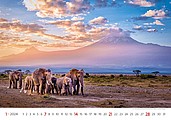 National Parks 2026, nástěnný kalendář, prodloužená záda
