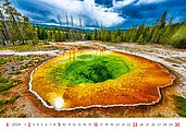 National Parks 2026, nástěnný kalendář, prodloužená záda