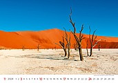 National Parks 2026, nástěnný kalendář, prodloužená záda