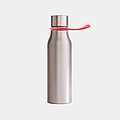 Nerezová láhev na pití, 550ml, s červeným poutkem