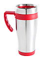 Nerezový termohrnek 450ml s červenými částmi