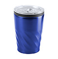 Nerezový termohrnek s plastovým víčkem, 350ml, modrý