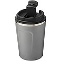 Nerezový vakuový termohrnek s pevným uzávěrem, objem 360 ml, tmavě šedá