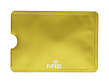 Obal na kartu s RFID ochranou, zlatý