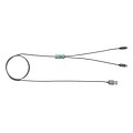 Opletený kabel 3 v 1, šedá