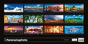 Panoramaphoto 2026, nástěnný kalendář, prodloužená záda