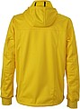 Pánská 3-vrstvá sofshellová bunda JAMES & NICHOLSON, žlutá, 2XL