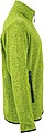 Pánská fleecová bunda James Nicholson knit fleece jacket men, jasně zelená/modrá, vel. S