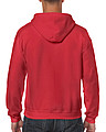 Pánská mikina GILDAN HEAVY BLEND ADULT FULL ZIP HOODED 271g, červená, S