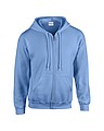 Pánská mikina GILDAN HEAVY BLEND ADULT FULL ZIP HOODED 271g, jemně modrá, S