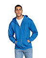 Pánská mikina GILDAN HEAVY BLEND ADULT FULL ZIP HOODED 271g, královská modrá, S