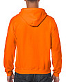 Pánská mikina GILDAN HEAVY BLEND ADULT FULL ZIP HOODED 271g, světle oranžová, S