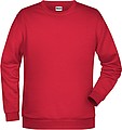Pánská mikina James Nicholson sweatshirt men, červená, vel. S