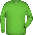 Pánská mikina James Nicholson sweatshirt men, jasně zelená, vel. S