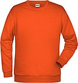 Pánská mikina James Nicholson sweatshirt men, oranžová, vel. S