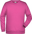 Pánská mikina James Nicholson sweatshirt men, růžová, vel. S