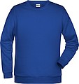 Pánská mikina James Nicholson sweatshirt men, tmavá královská modrá, vel. S