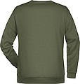 Pánská mikina James Nicholson sweatshirt men, tmavá zelená vojenská, vel. S