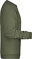 Pánská mikina James Nicholson sweatshirt men, tmavá zelená vojenská, vel. S