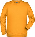 Pánská mikina James Nicholson sweatshirt men, tmavě žlutá, vel. S