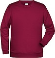 Pánská mikina James Nicholson sweatshirt men, vínová, vel. S