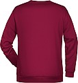 Pánská mikina James Nicholson sweatshirt men, vínová, vel. S