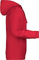 Pánská mikina s kapucí James Nicholson sweat hoodie men, červená, vel. XL