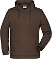 Pánská mikina s kapucí James Nicholson sweat hoodie men, hnědá, vel. S