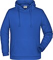 Pánská mikina s kapucí James Nicholson sweat hoodie men, královská modrá, vel. S