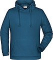 Pánská mikina s kapucí James Nicholson sweat hoodie men, modrozelená, vel. S