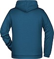 Pánská mikina s kapucí James Nicholson sweat hoodie men, modrozelená, vel. S