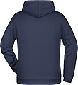 Pánská mikina s kapucí James Nicholson sweat hoodie men, námořní modrá, vel. XL