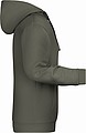 Pánská mikina s kapucí James Nicholson sweat hoodie men, šedá, vel. S