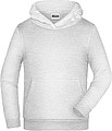 Pánská mikina s kapucí James Nicholson sweat hoodie men, sv. šedý melír, vel. S