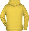 Pánská mikina s kapucí James Nicholson sweat hoodie men, sv. žlutá, vel. S