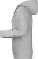 Pánská mikina s kapucí James Nicholson sweat hoodie men, tmavě šedý melír, vel. XL