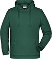 Pánská mikina s kapucí James Nicholson sweat hoodie men, tmavě zelená, vel. XL