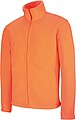 Pánská mikrofleecová mikina Kariban fleece jacket men, jasně oranžová, vel. S