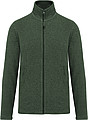 Pánská mikrofleecová mikina Kariban fleece jacket men, sv. hnědá, vel. S
