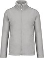 Pánská mikrofleecová mikina Kariban fleece jacket men, sv. šedá, vel. S