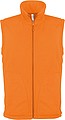 Pánská mikrofleecová vesta Kariban fleece vest men, oranžová, vel. S