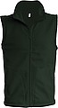 Pánská mikrofleecová vesta Kariban fleece vest men, tmavě zelená, vel. XL
