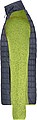 Pánská pletená bunda JAMES & NICHOLSON, jasně zelená/antracitová, 2XL