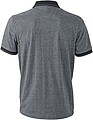 Pánská polokošile James Nicholson polo melange men, šedá/černá, vel. S