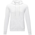 Pánská rozepínací mikina s kapucí Elevate THERON, bílá, vel. 4XL