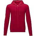 Pánská rozepínací mikina s kapucí Elevate THERON, červená, vel. 3XL