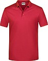 Pánské piqué polo James & Nicholson, červená, M