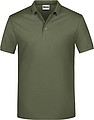 Pánské piqué polo James & Nicholson, sv. vojenská zelená, S