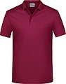 Pánské piqué polo James & Nicholson, vínová, S